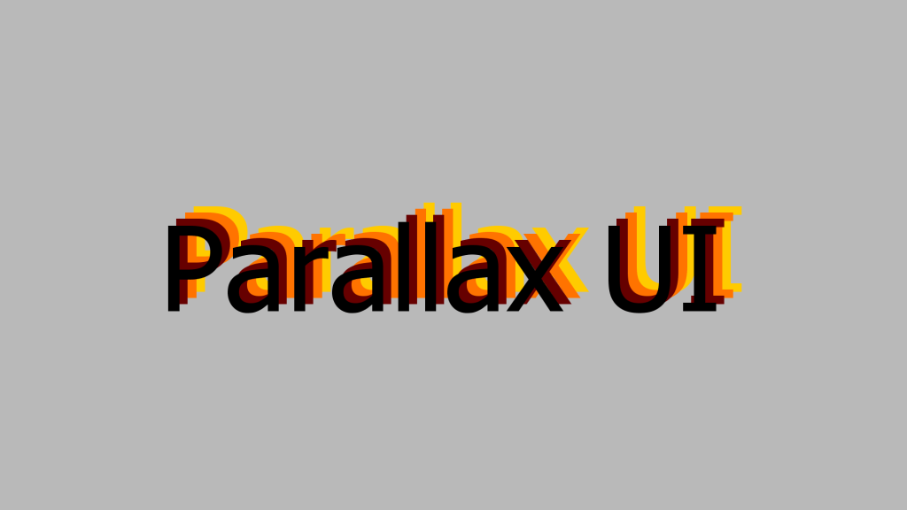 Parallax UI